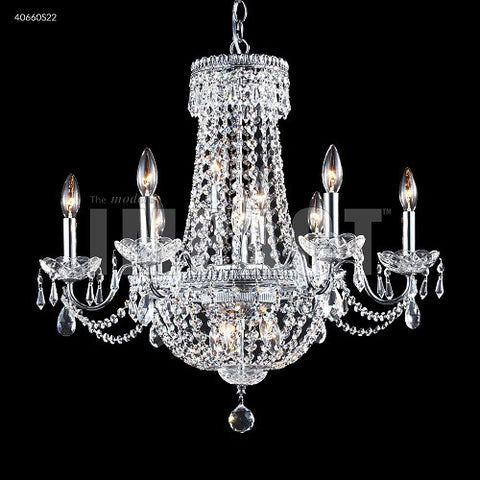 40660S22 Impact Empire Silver Imperial Clear Crystal 12 Lights Chandelier