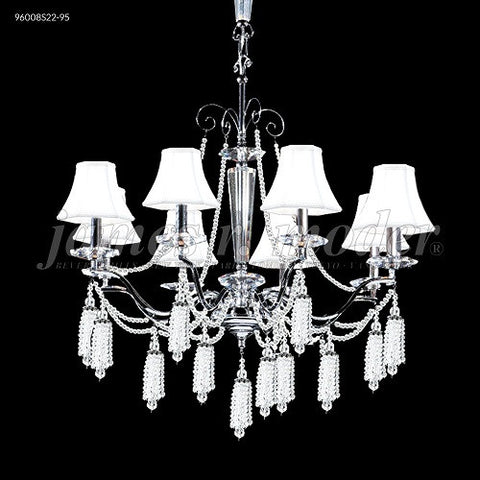 96008S22-95 Tassel Silver  Imperial Clear Crystal  8 Lights Chandeliers