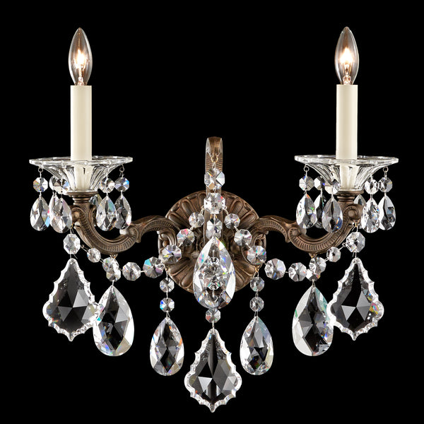 5001-27A La Scala 2 Light Crystal Wall Sconces