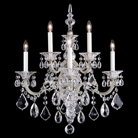 5003-47 La Scala 5 Light Crystal Wall Sconces