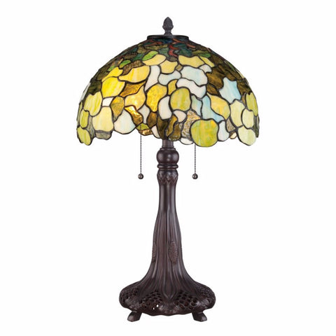 TF1563TRS Tiffany Riverbank Russet Table Lamp.
