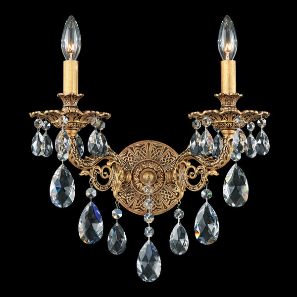 6942-86GS Sophia 2 Light Crystal  Wall Sconces